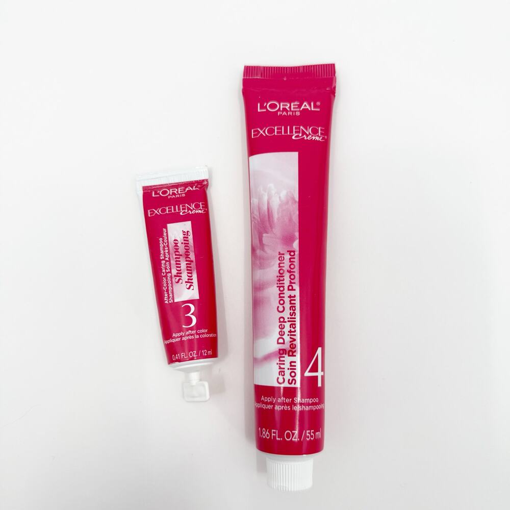 L'Oréal Paris Excellence Creme Hair Color After Caring Shampoo Deep Conditioner
